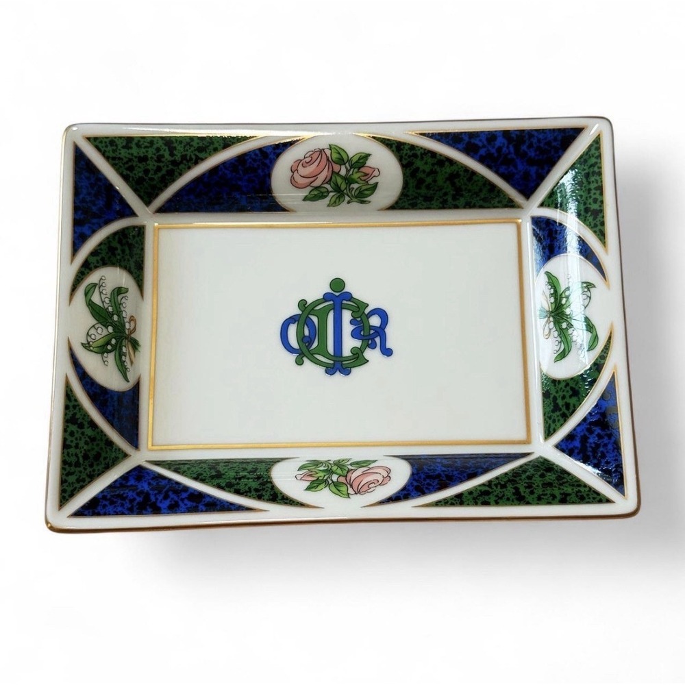 Christian Dior Dish Trinket Tray ceramic ashtray no box NEW